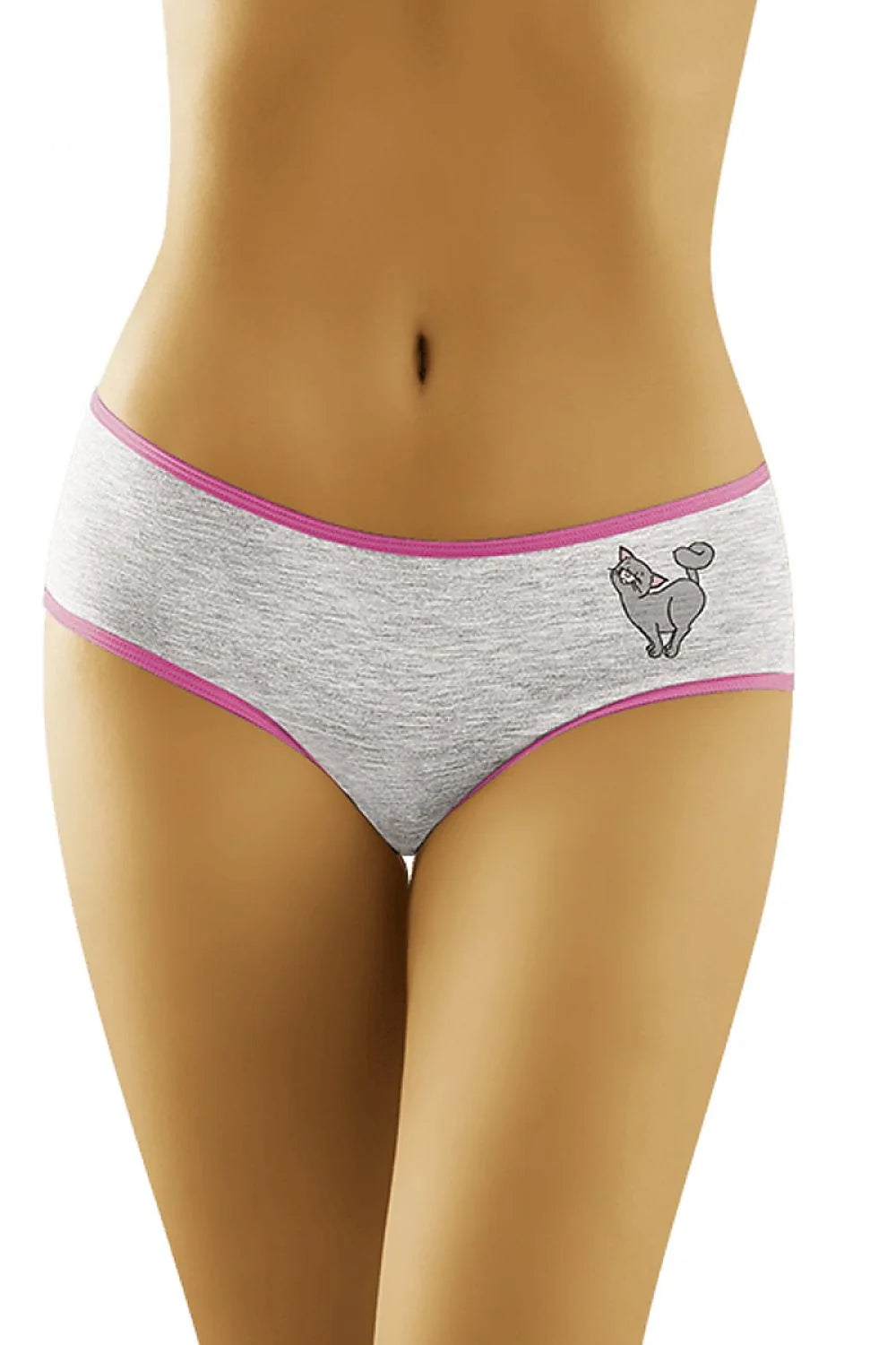 Culottes en coton doux motif chat style décontracté confortables pour femmes modernes taille basse