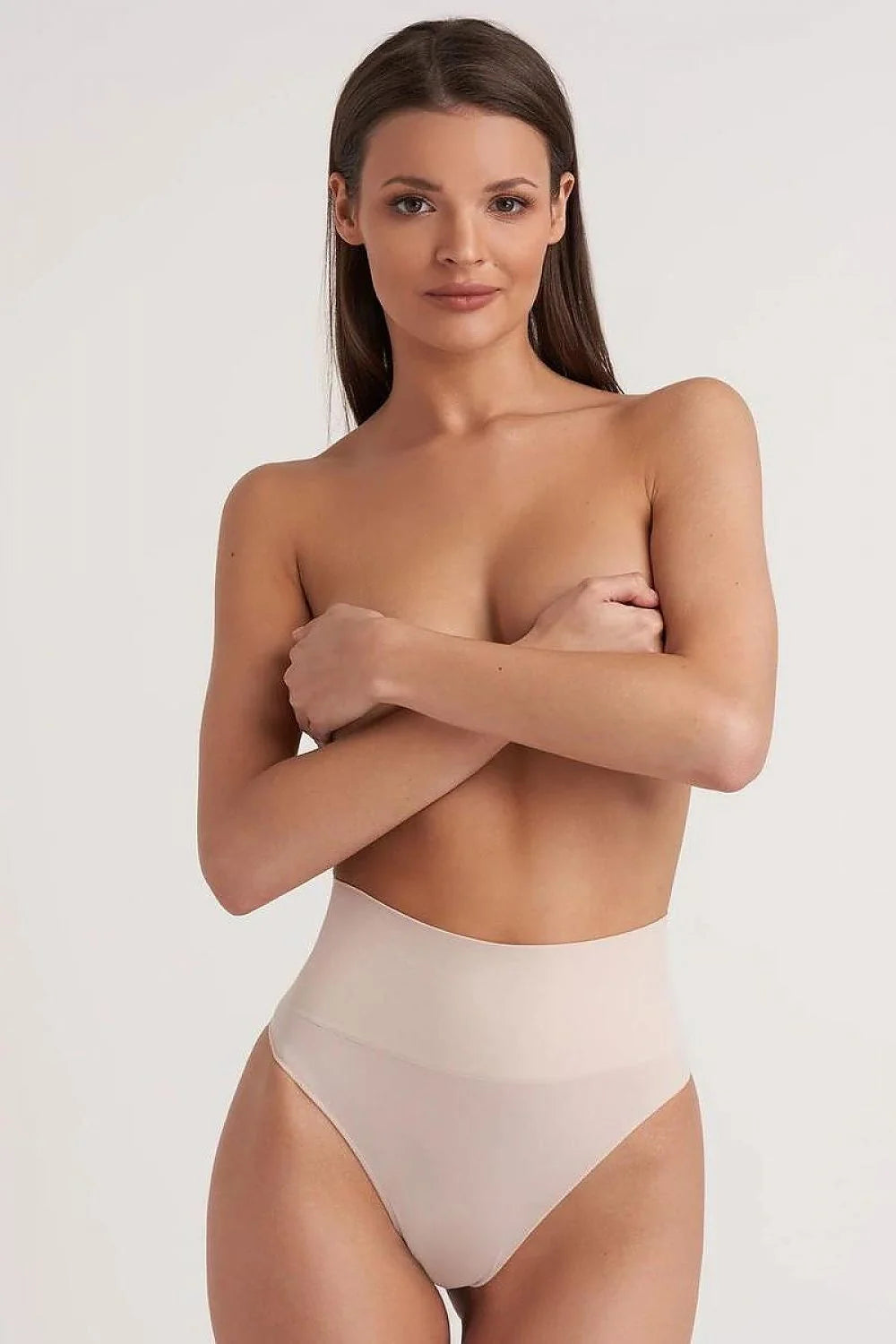 Culotte sans couture Gatta Taille haute microfibre beige effet seconde peau confort invisible sous vêtements ajustés femme