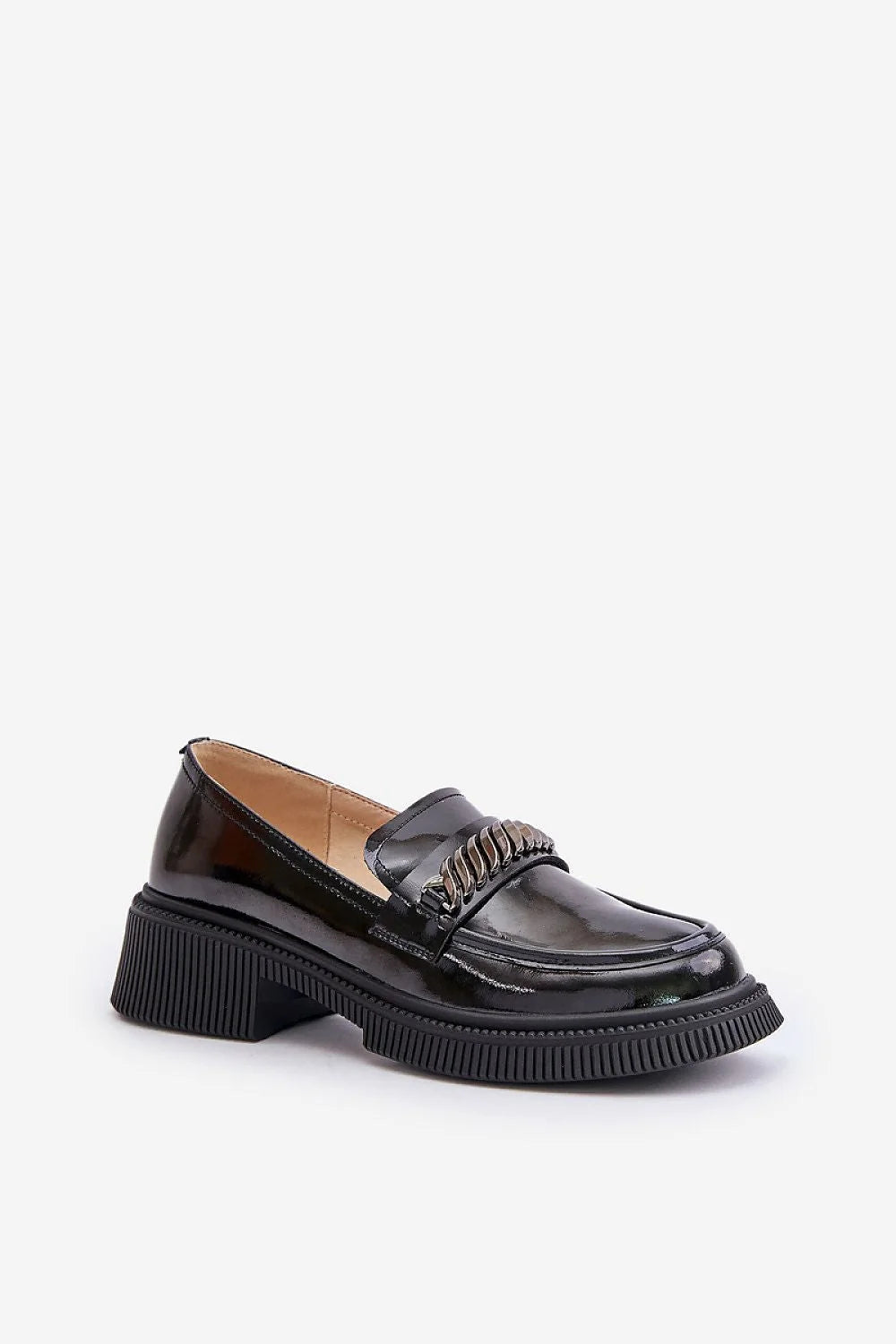 Moccasins élégants en cuir naturel pour femme, style moderne, talon bas, embellissement métallique, confortable, occasionnels, soirées, travail, chaussures, mode, design classique, D&A