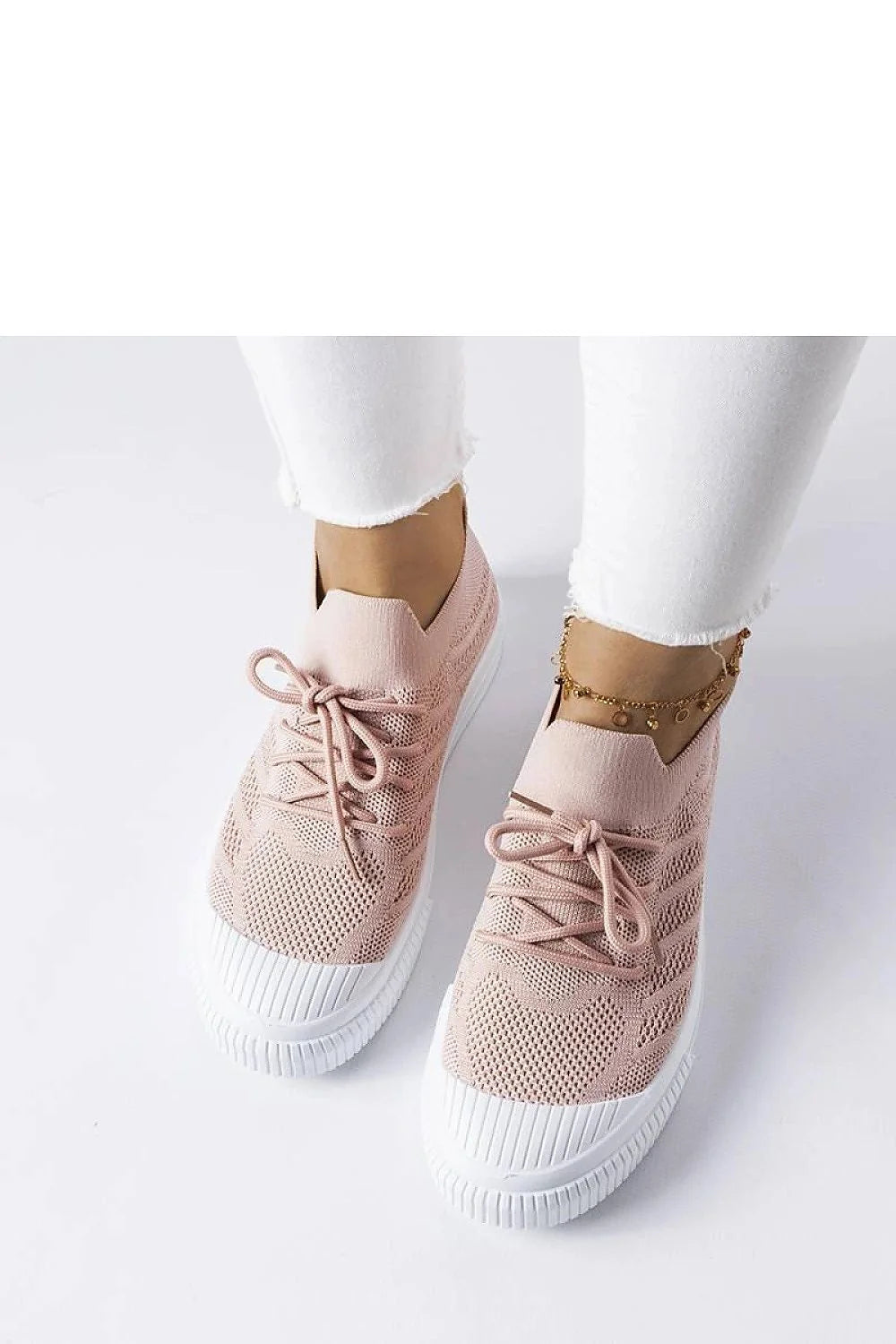 Baskets Solea femmes style moderne maille respirante confort sportif chic rose pâle semelle caoutchouc durabilité