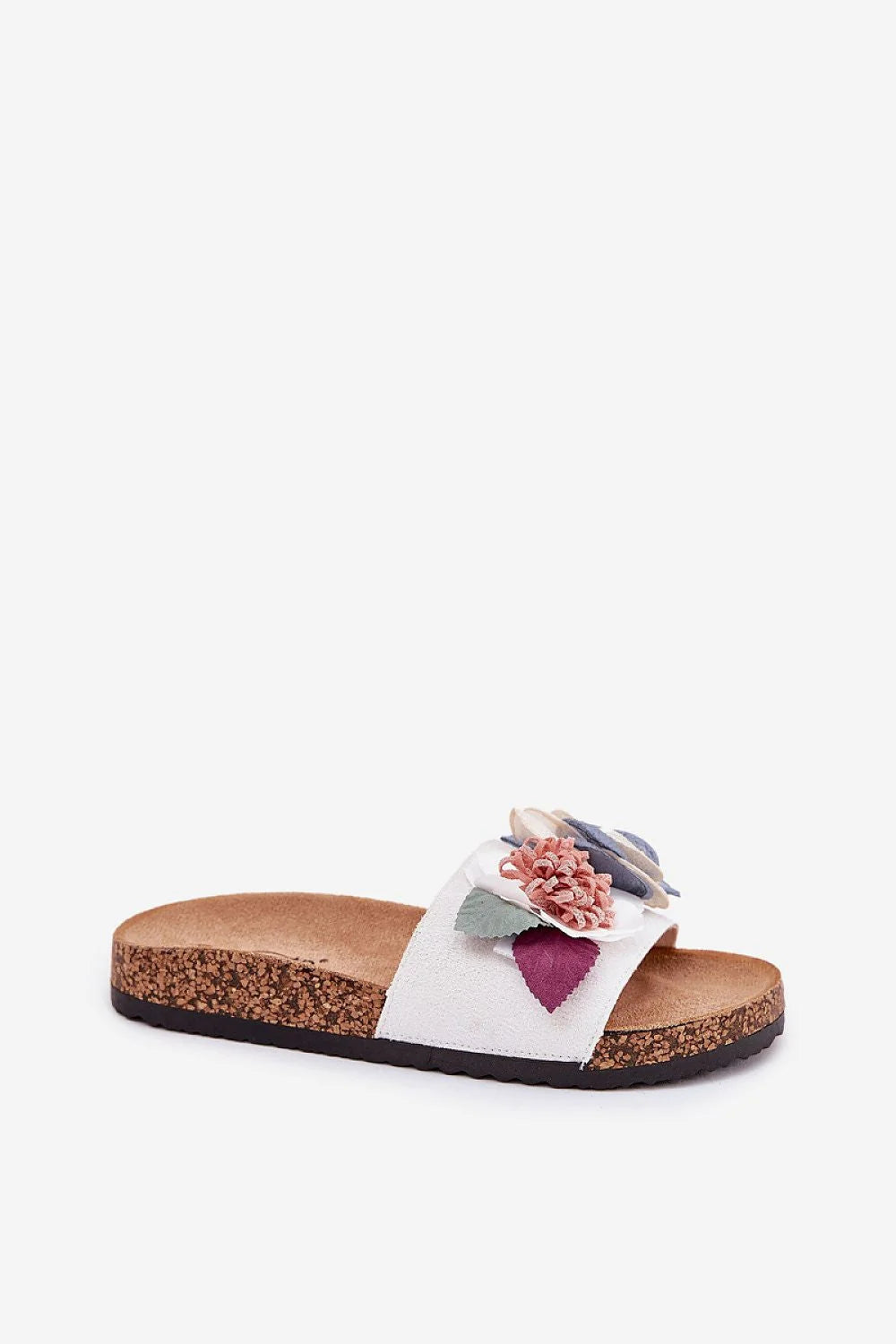 Sandales estivales féminines style décontracté floral multicolore cork semelle confortable