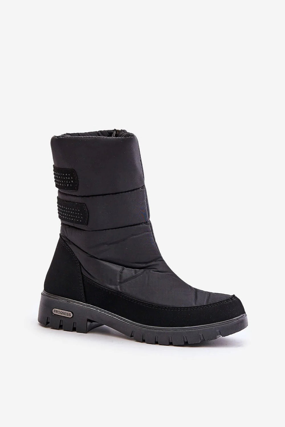 Bottes de neige Step in style femmes style moderne fonctionnel talon plat fourrure doublure semelle cramponnée