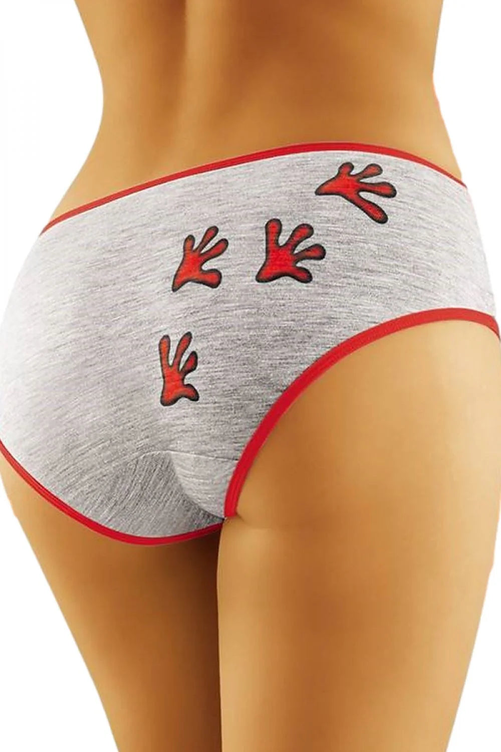 Culotte coton mélangé moderne Wolbar motif coccinelle rouge confort fantaisie sous-vêtement femme quotidien