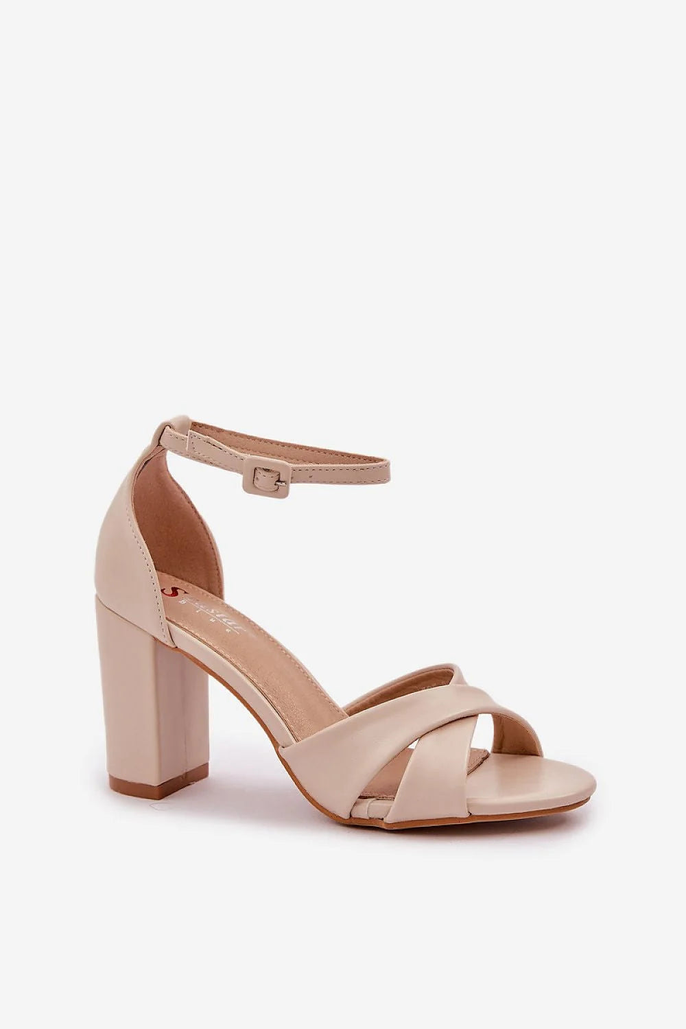 Sandales à talons carrés femmes beige nude élégance confort été tendance style minimaliste occasionnels port ajustable lanières fermeture boucle été