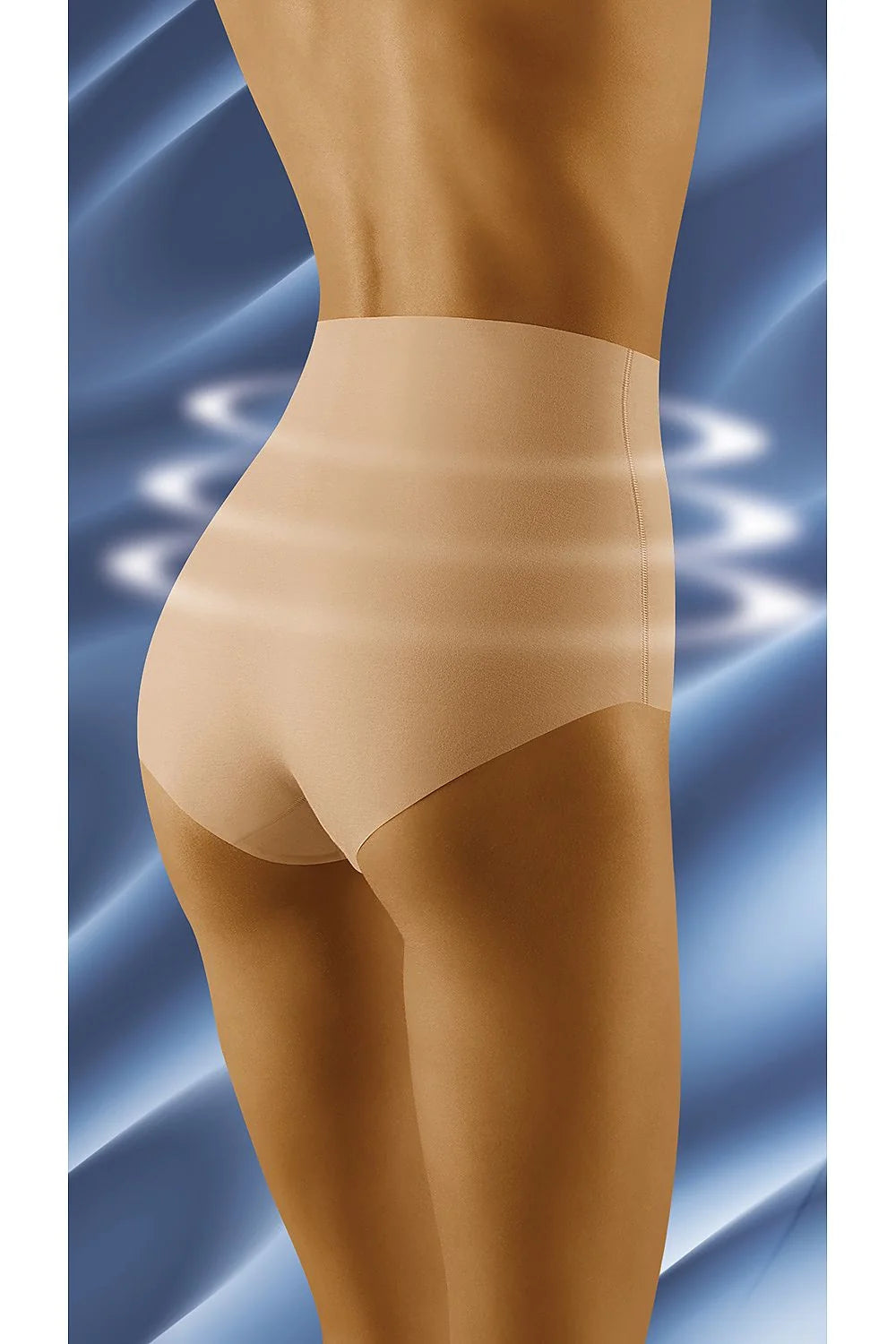 culotte gainante Wolbar taille haute sans coutures microfibre stretch effet sculptant ventre plat maintien renforcé lisse invisible beige confort