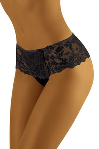 Culotte en dentelle florale noire élégante taille basse confortable pour femmes modernes occasion spéciale