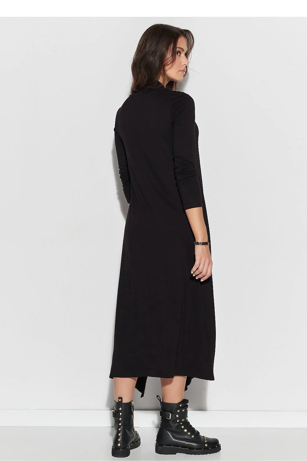robe viscose noire mini maxi fente avant dos cape drapé jersey extensible stretch confortable amincissante polyvalente