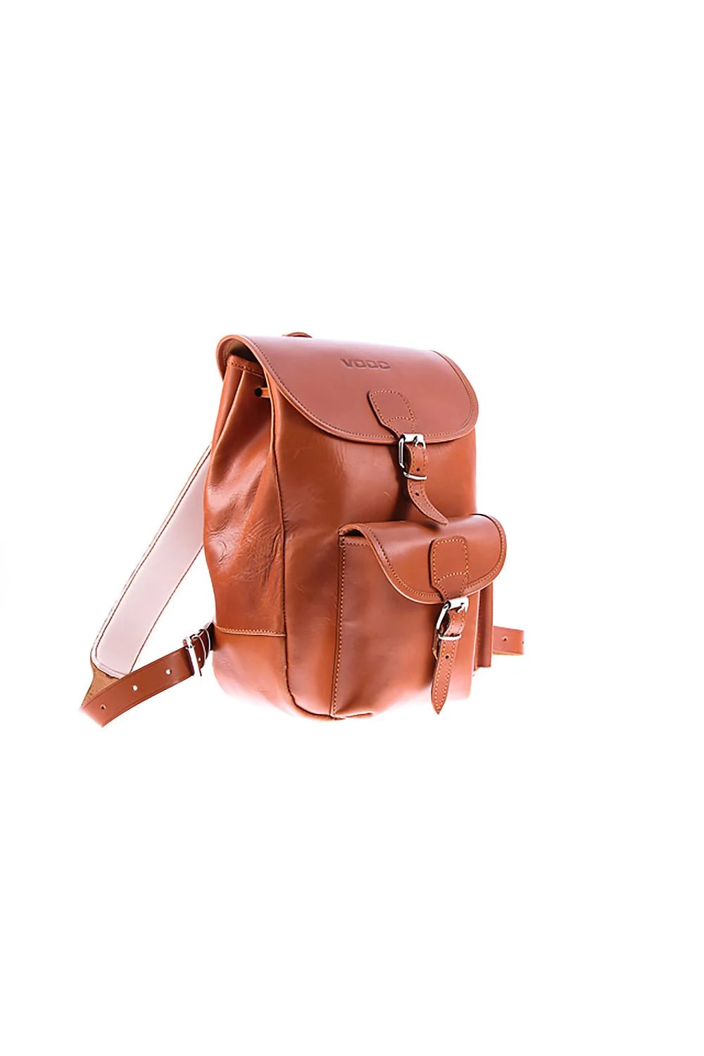 Sac à dos en cuir Verosoft vintage marron clair style rétro compartiment unique poche avant rabat ajustable bretelles femmes occasionnels travail loisirs