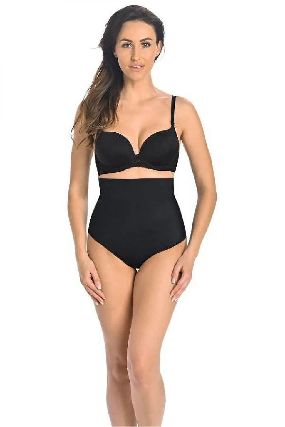 Culottes gainantes sans couture taille haute noires femmes matière élastique confort silhouette lisse design moderne