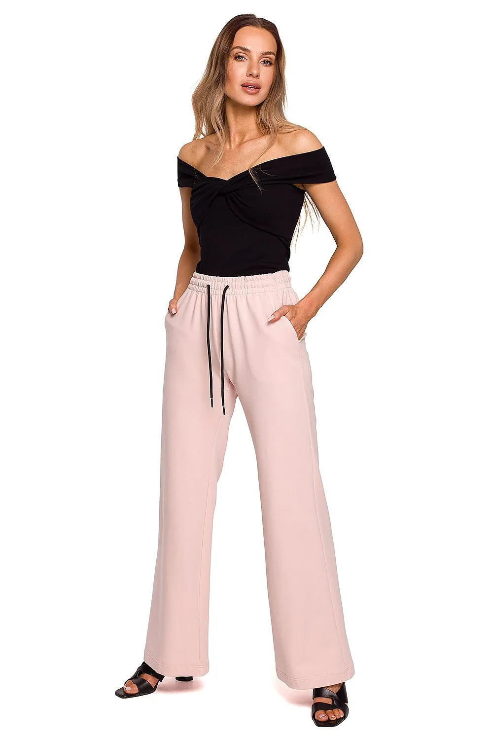 Chemisier Femme Élégant Coton Élasthanne Vert Vif Bardot Twist Mode Été Confort Taille Ajustable