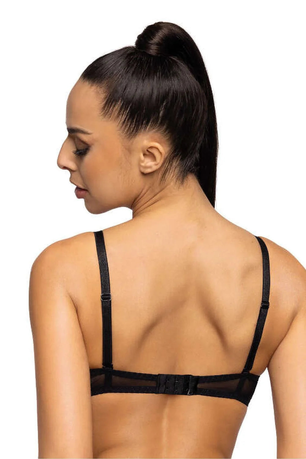soutiengorge pushup balconnet dentelle noire rouge satinée florale bonnets moulés rembourrés armatures bretelles réglables amovibles maintien sculptant décolleté plongeant sophistiqué