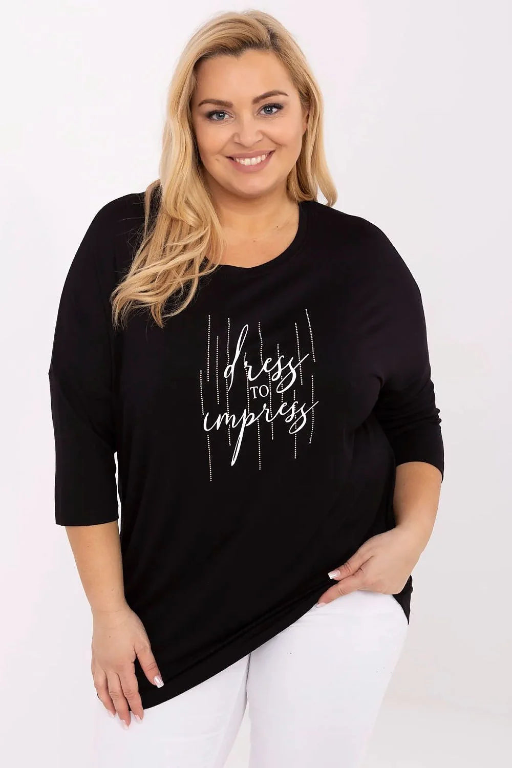 Chemisier femme grande taille confortable style casual en viscose élasthanne ajustement parfait porté au quotidien
