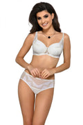 Soutien-gorge et culotte dentelle ivoire maintien élégant lingerie féminine haute qualité confort Taille ajustable