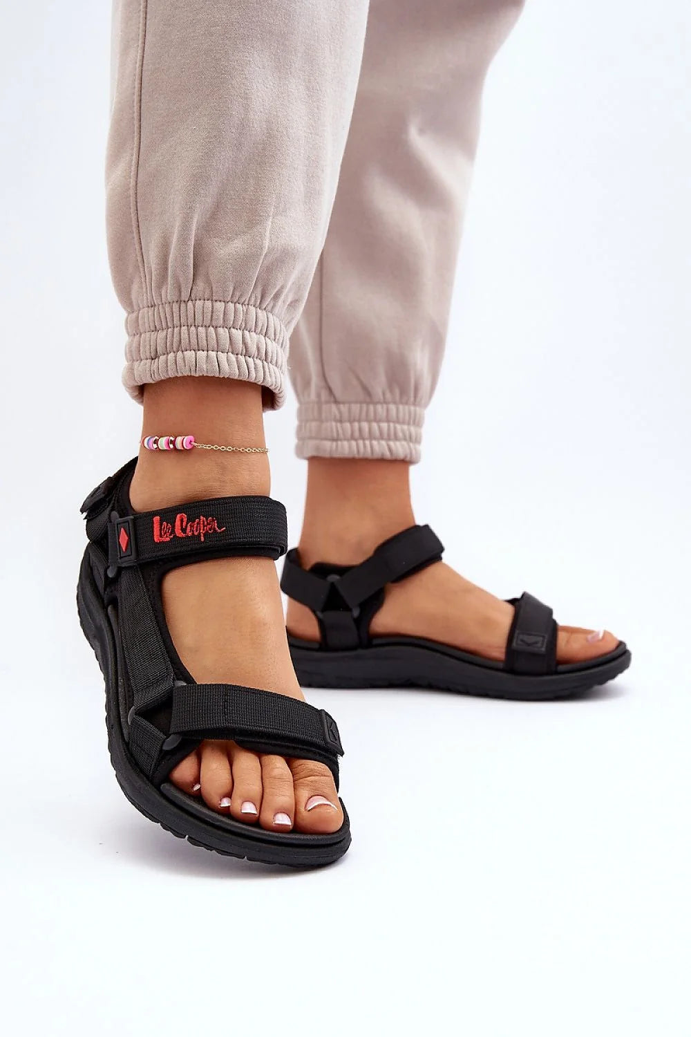 Sandales Step in style Lee Cooper style sportif confortable femmes ajustables Velcro semelle caoutchouc été