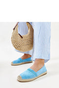 Espadrille Solea bleu ciel en toile corde tressée slip-on confortable été femme