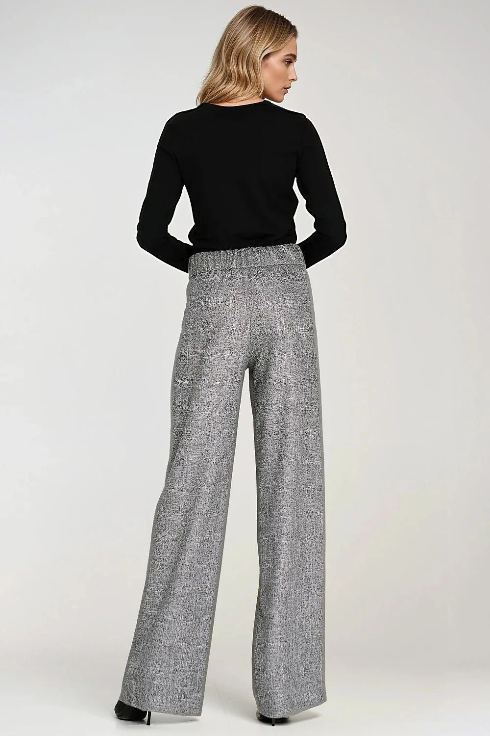 chemisier élégant femme coupe ajusté silhouette extensible spandex col polo montant manches longues boutonné demi décolleté sportif polyvalent quotidien confortable