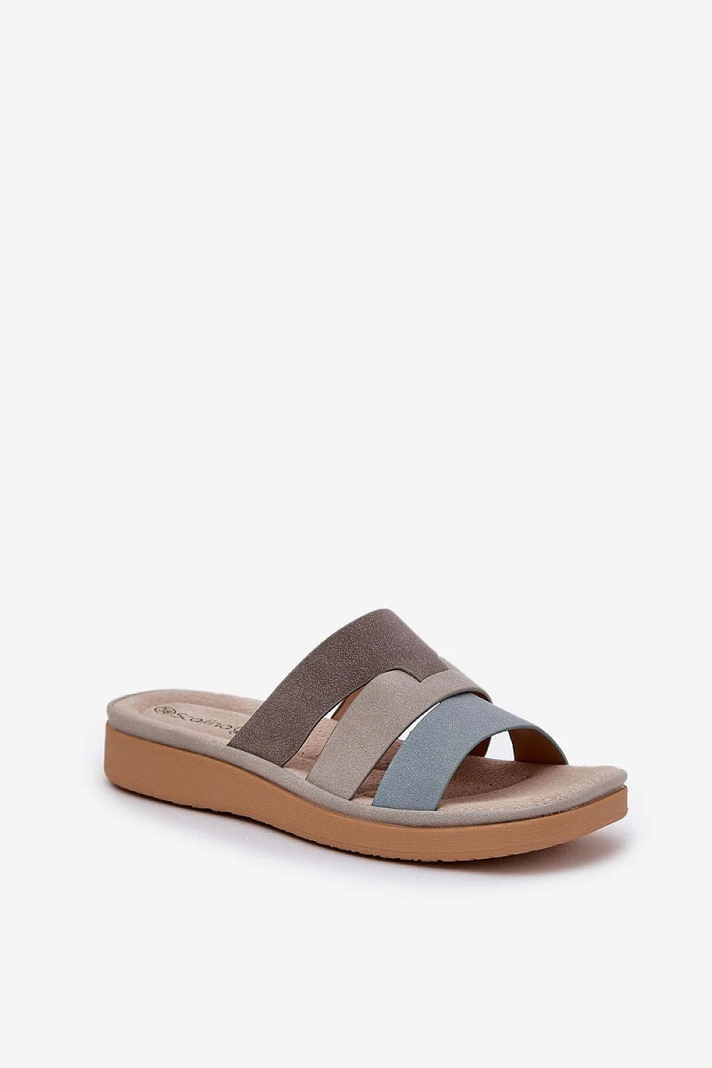 Sandales femmes design moderne épuré matériau écologique sueded cuir naturel semelle 2.5 cm ouvertureorte aération été