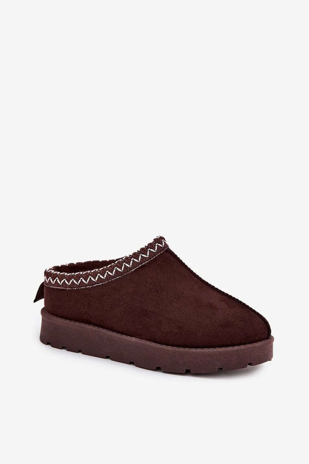 bottines neige femmes suédine écologique plateforme 3cm doublure fourrure semelle crantée antidérapante broderie décorative slipon confort isolation chaude