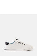 Baskets Solea Femme Blanc Perforées Design Moderne Été Confortable Style Épuré Coupe Basse Semelle Caoutchouc Légers