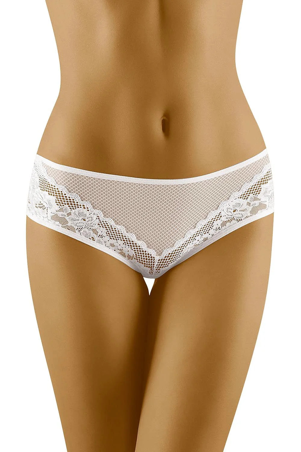 Shorty dentelle noire sexy élégant motifs floraux transparents lingerie femme taille basse confort séduisant