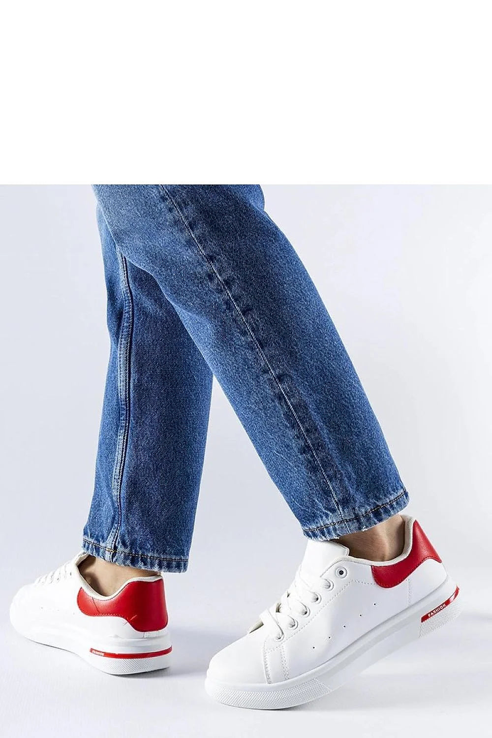 Baskets Solea pour femmes modernes élégantes blanches rouges low-top cuir confortables été sportswear minimaliste tendance