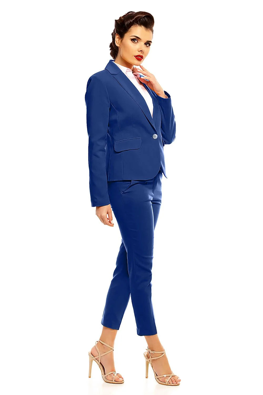Pantalon femme en tissu lisse élégant pour look professionnel et sorties entre amis stylées