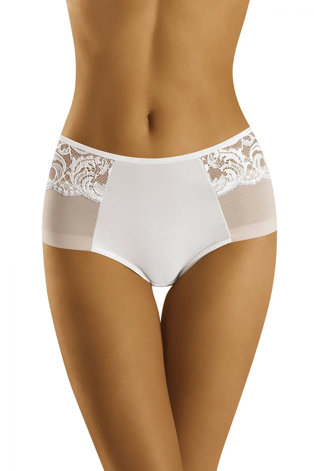 Culottes taille haute en dentelle et microfibre élégantes, confortables, pour femme moderne, usage quotidien