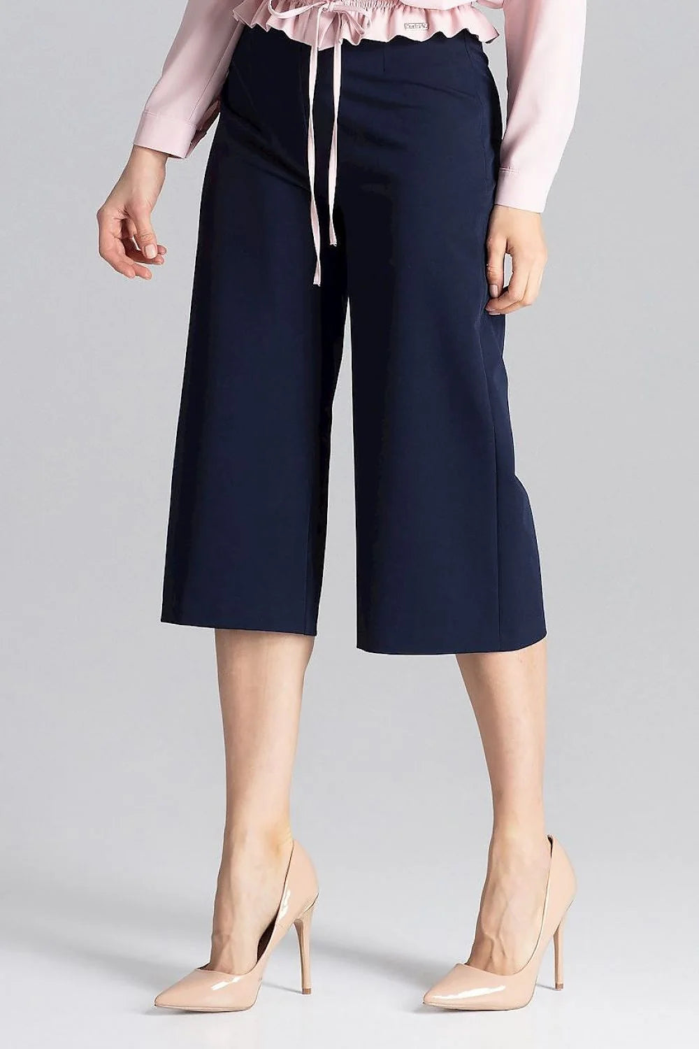 Pantalon jaune vif femme en tissu lisse élégant moderne taille haute coupe évasée chic