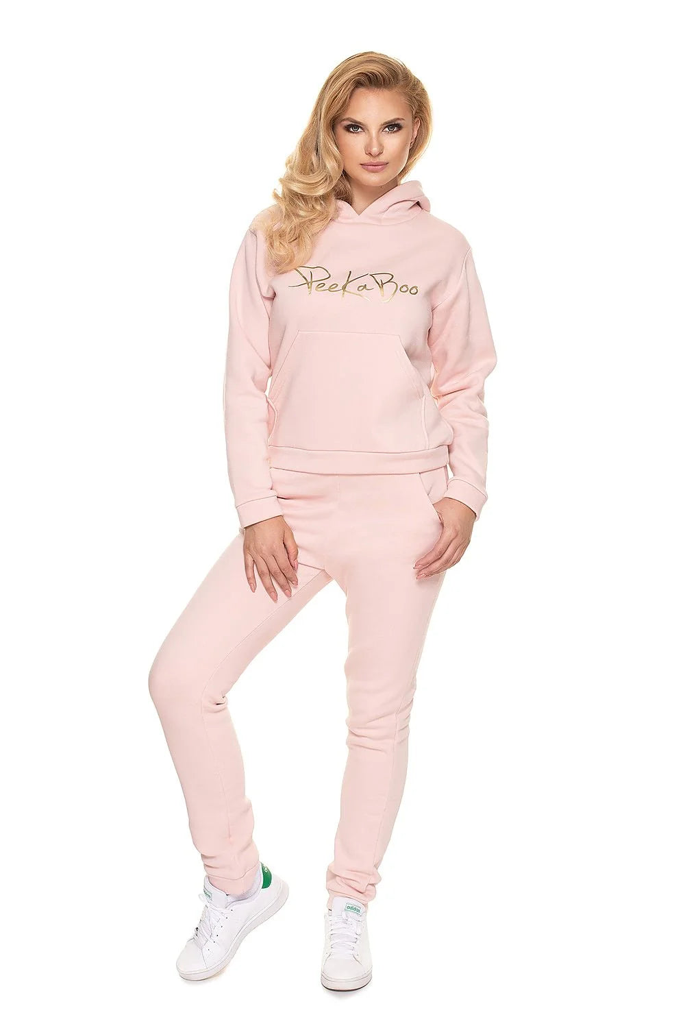 Ensemble de survêtement Pee Ka Boo femme confortable style moderne survêtement capuche pantalon noir coton élasthanne polyvalent occasion quotidienne