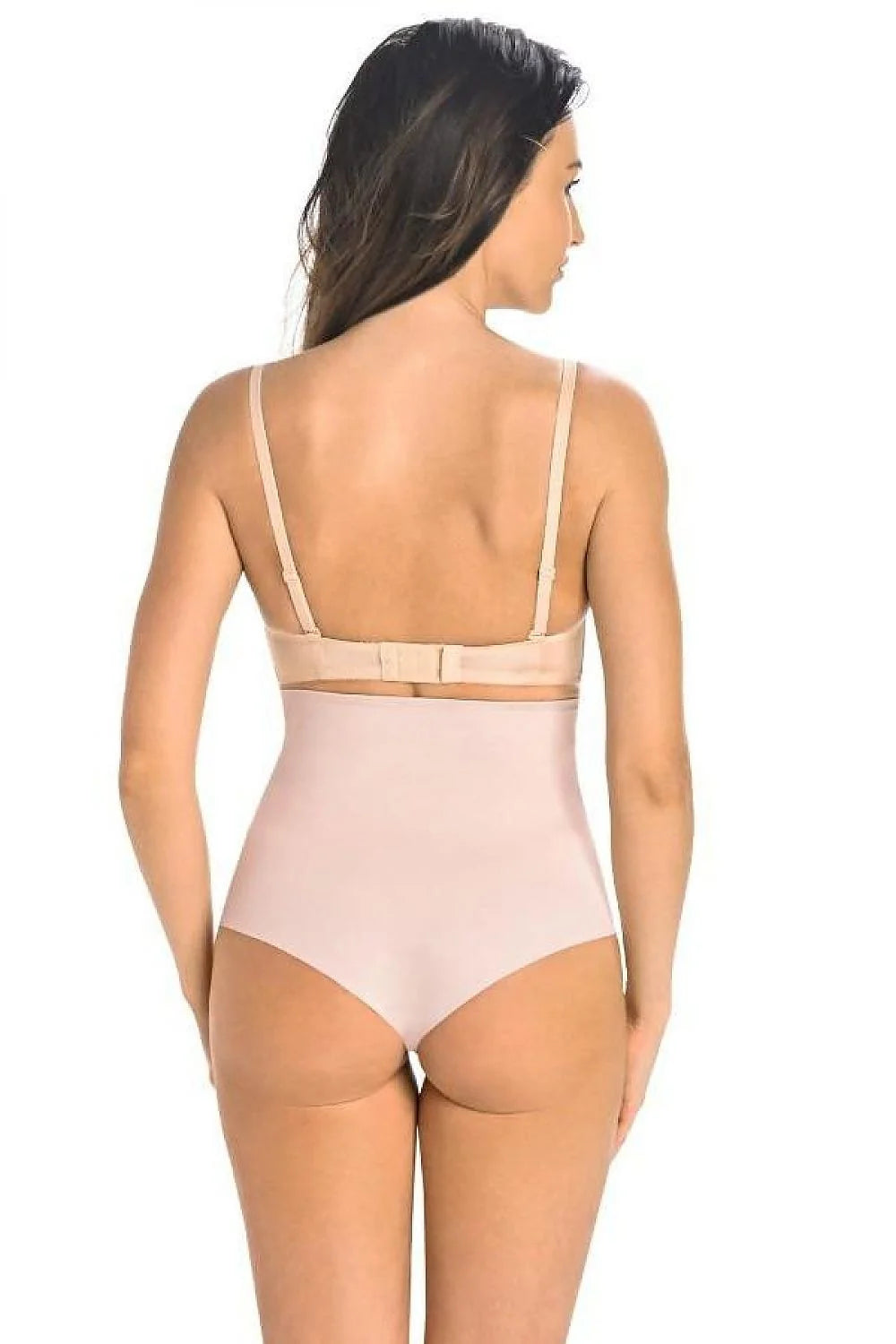 Culotte gainante⼥ nue beige sans couture matière élastique haute qualité contour corps lisse silhouette affiner femmes