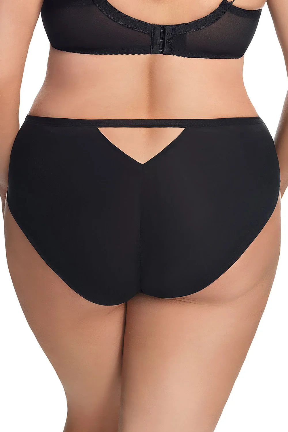 Culotte taille haute tulle dentelle noire élégante sensuelle maintien confortable grandes tailles lingerie chic