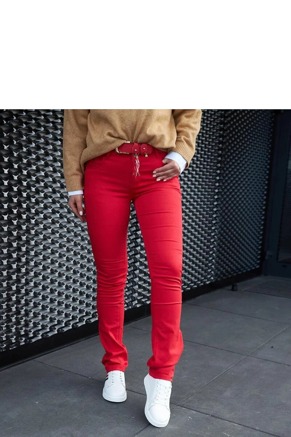 baskets femme blanches cuir naturel lisse semelle plateforme épaisse antidérapante talon 3cm bandes latérales rouge bleu