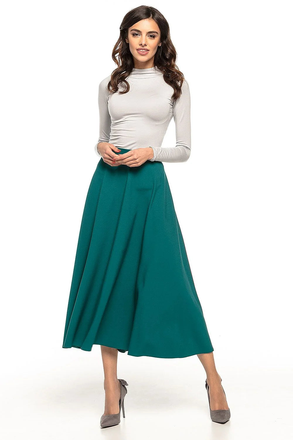 Jupe midi en coton élégante années 50 chic et moderne pour occasions spéciales femmes