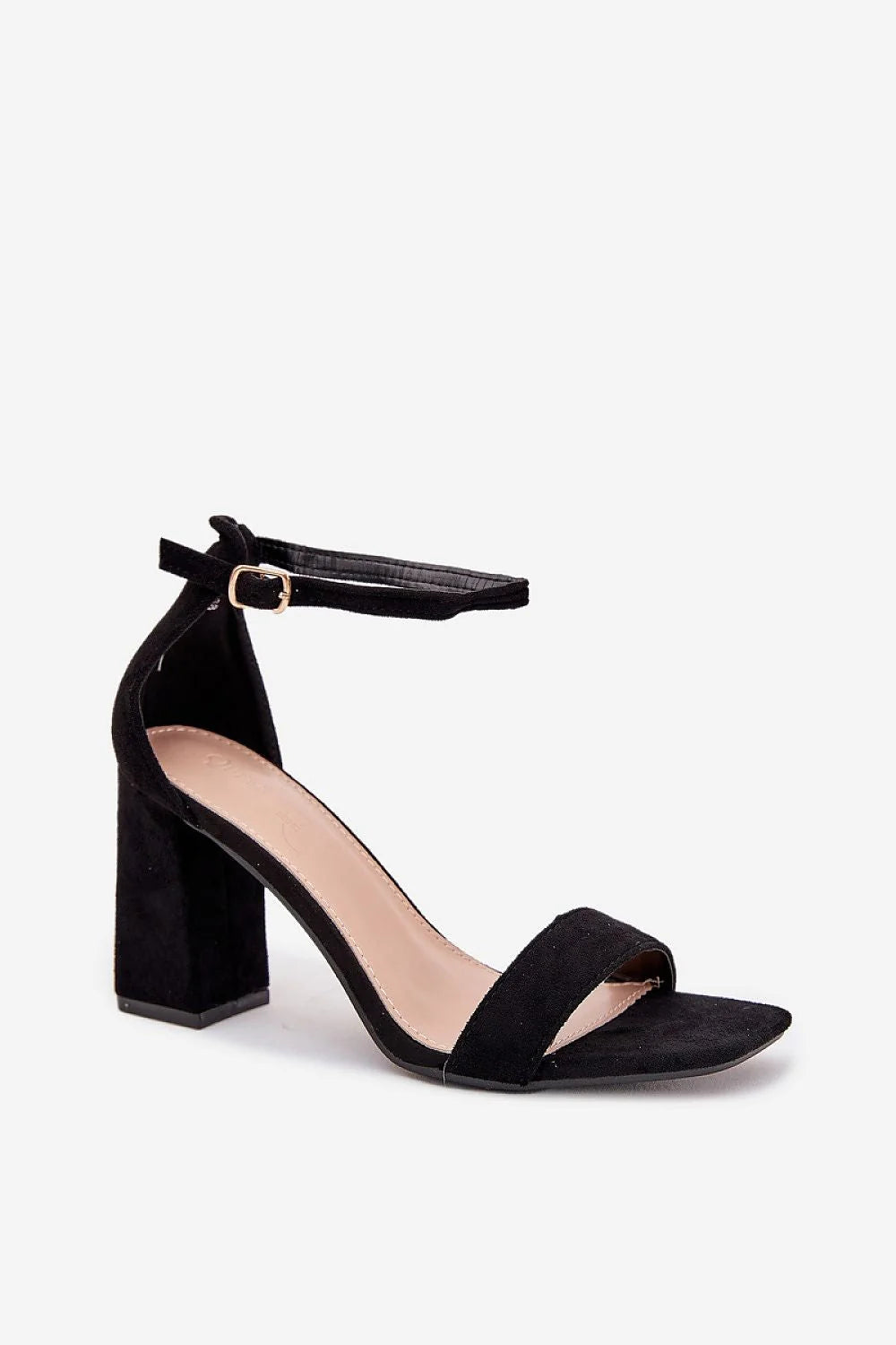Sandales à talons carrés pour femmes en suédine écologique, design élégant, talon 9cm, confort jour entier, occasion mariage, soirée, tenue habillée