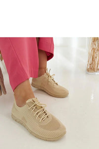 Baskets décontractées Erminio tige en maille respirante beige semelle caoutchouc femme collection été 2023