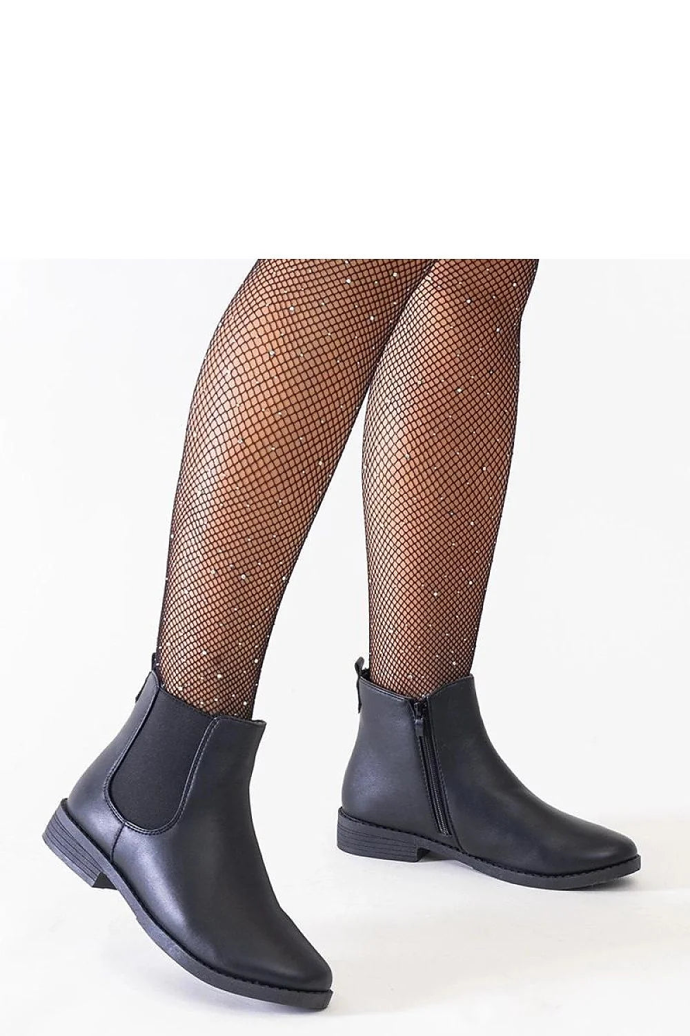 bottines Chelsea femme noires matelassées cuir synthétique élastique latérales fermeture éclair intérieure confortables bout arrondi talon plat semelle caoutchouc résistantes