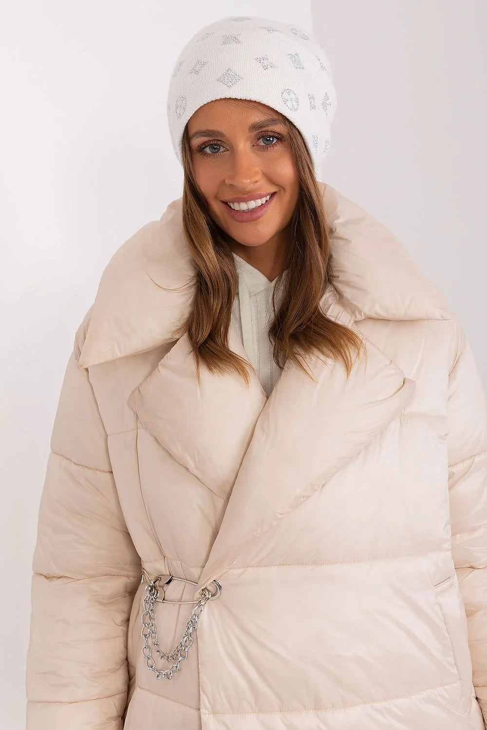 Bonnet d'hiver en cachemire strass applications mode femme élégant hiver froid protection style urbain weekend chic