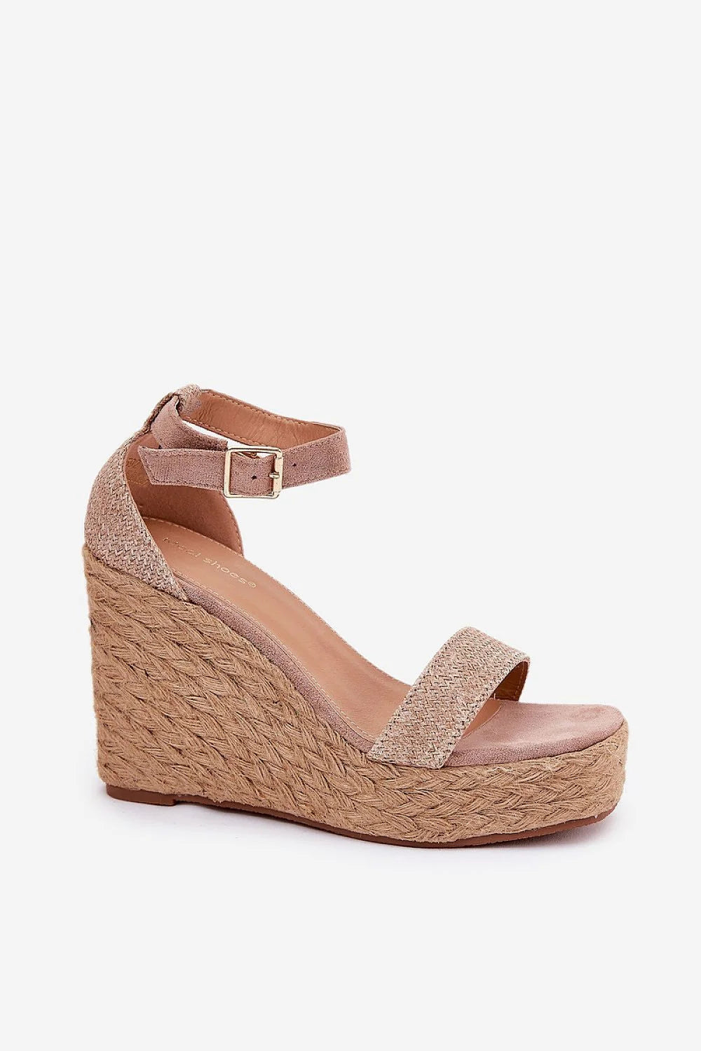 Sandales compensées femme style élégant été confort ouvertureorteils brideajustable taloncouvert semellejute