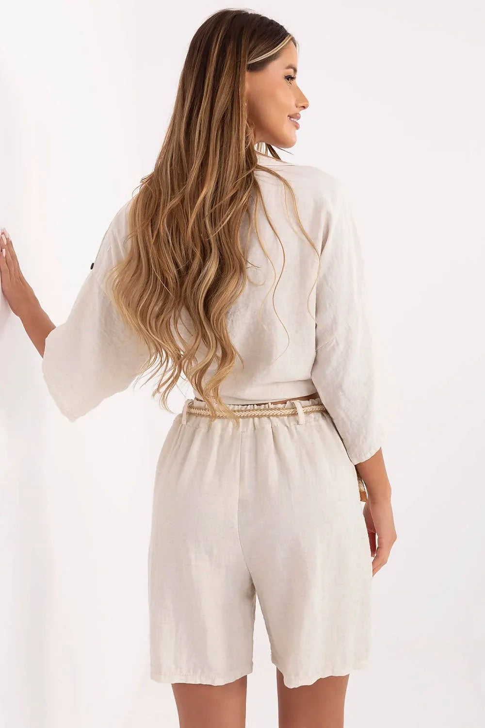 Shorts boho style femme taille haute jambes larges matières naturelles confortables occasion quotidienne sortie été