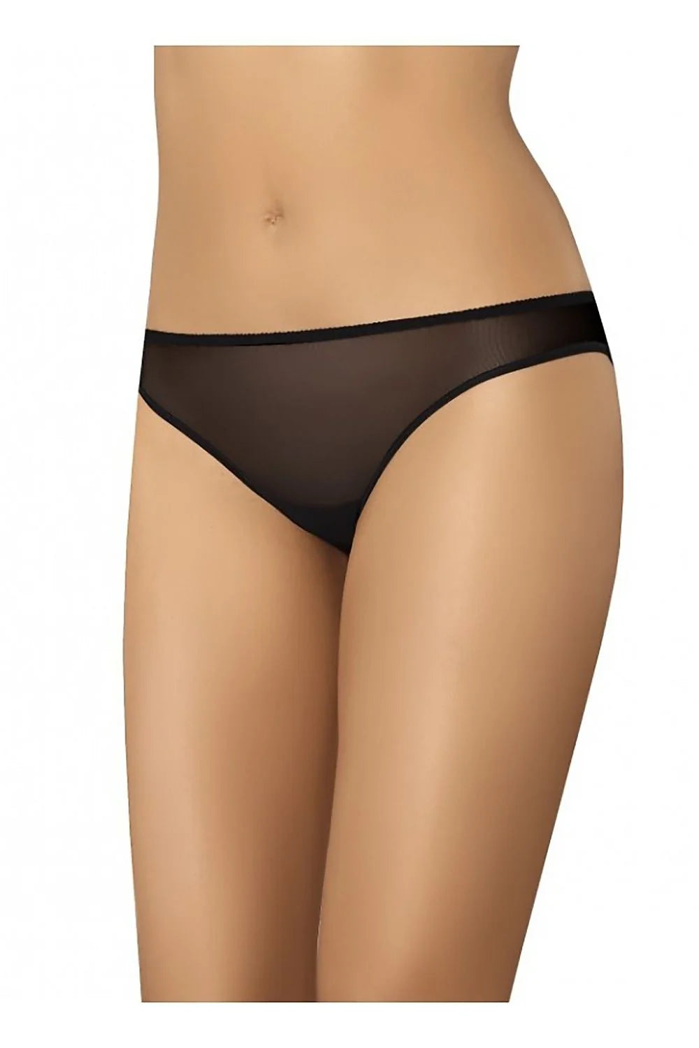 culotte bikini femme maille noire transparente élastiques fins maintien discret minimaliste taille basse échancrée respirante seconde peau invisible moulants
