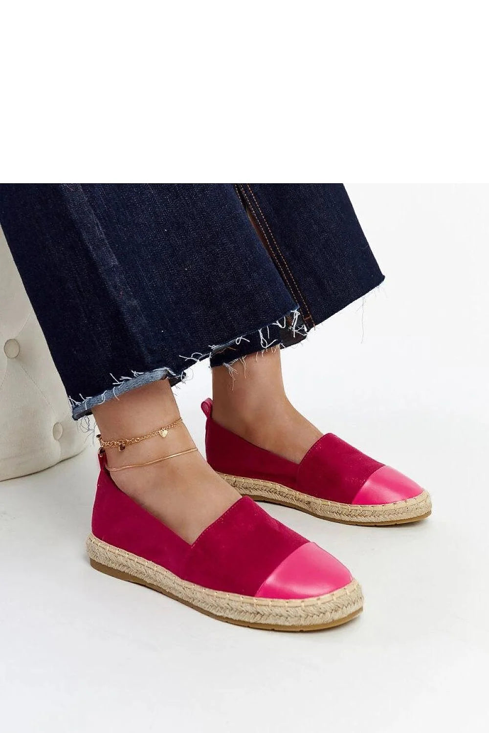 Espadrilles pour femmes rose vif été 2023 espadrilles à enfiler tige textile semelle jute style casual chic confortable idée cadeau mode été espadrilles Carugo look estival talon confortable occasionnalités multiples