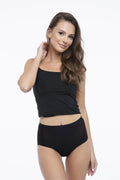 Culottes Julimex taille haute coton élasthanne noires mode féminine confortable sans coutures invisible-line femme