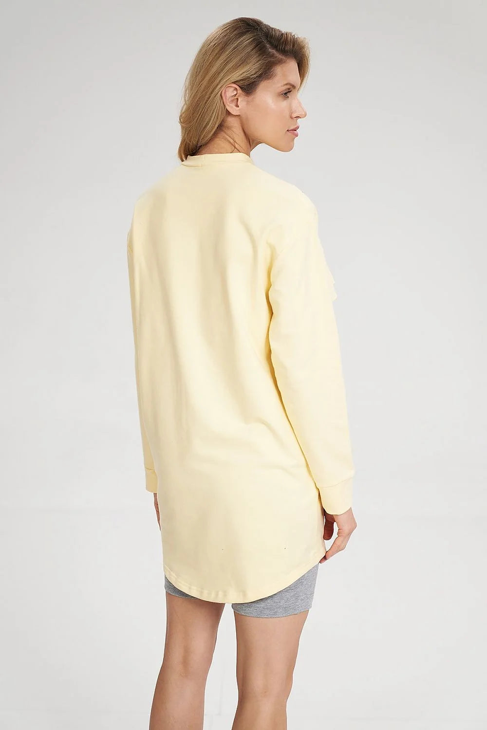 Ensemble femme coton élasthanne style décontracté élégant haut manches longues volants short tendance confortable