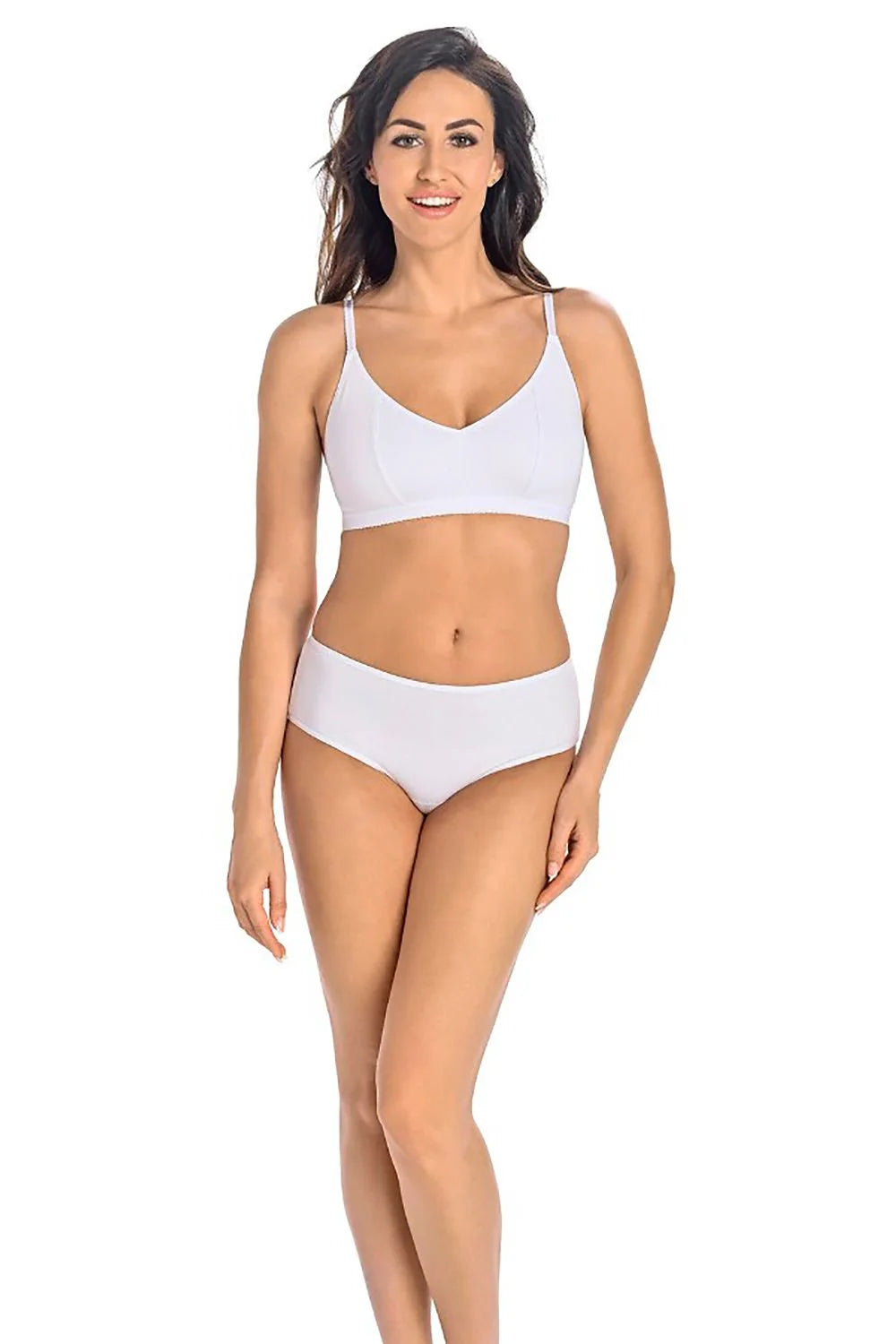 Ensemble de lingerie femmes soutien-gorge sans armature culotte coton élasthanne microfibre douce minimaliste style basique confort quotidien