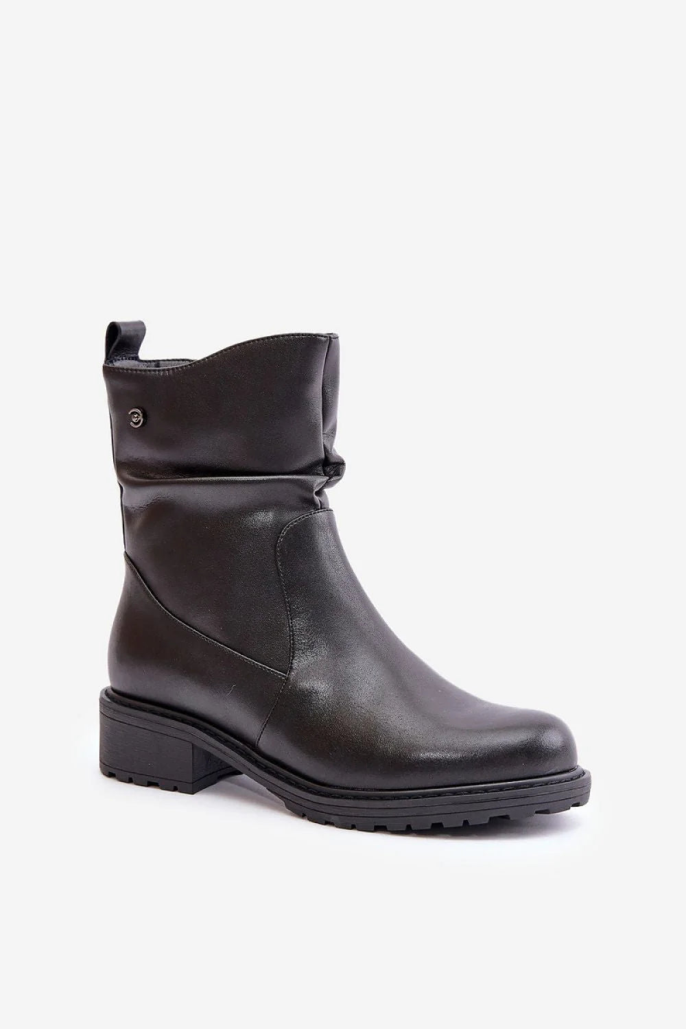 Bottines femmes Vinceza cuir naturel style moderne fermeture éclair confort talon renforcé fourrure intérieure polyvalence quotidienne