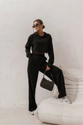ensemble HOPE noir confortable élégant polyvalent chic respirant durable stretch viscose polyester entretien facile tailles XS S M L