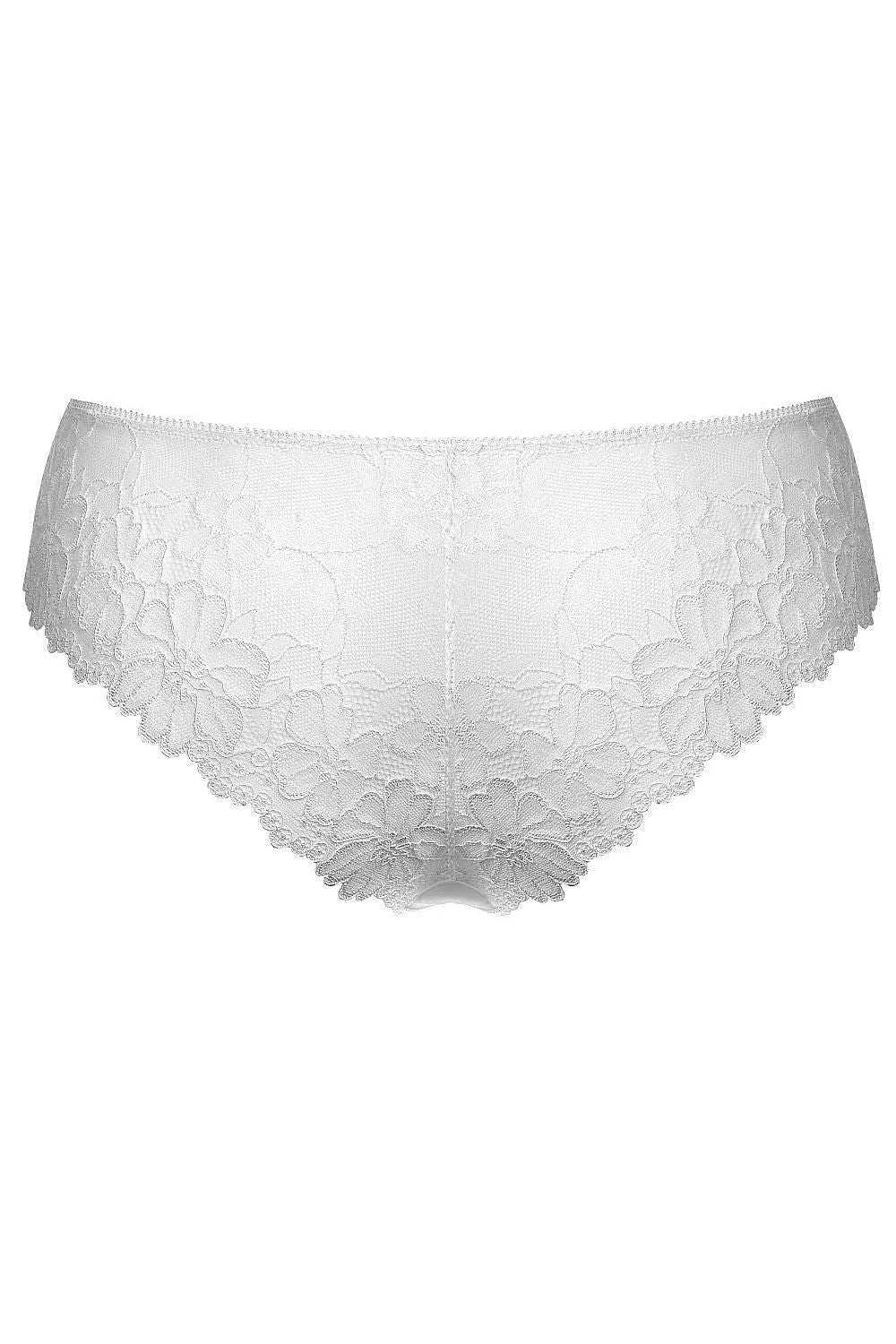 Culottes féminines en dentelle blanche classiques élégantes pour femmes taille ajustable gousset en coton