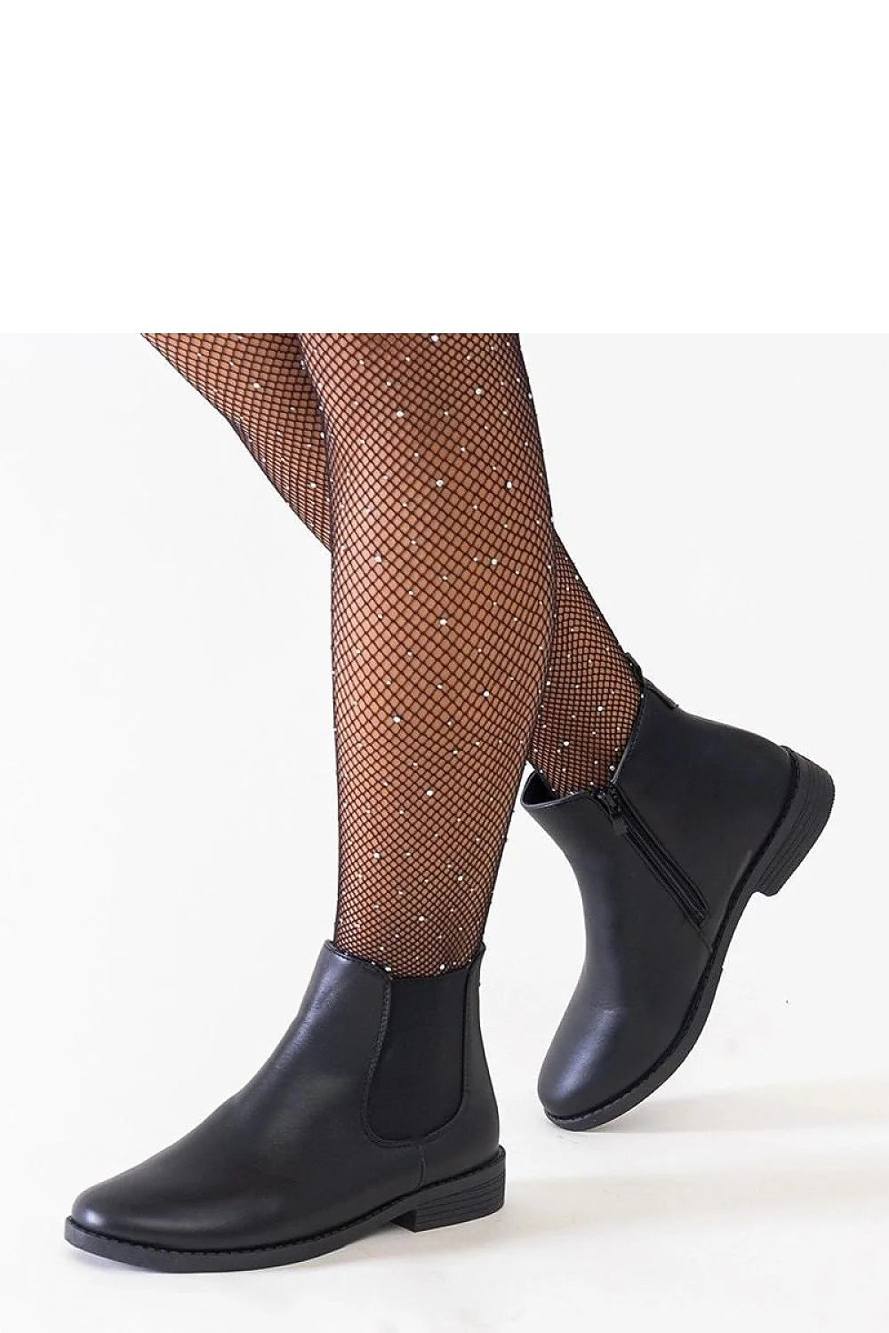 bottines Chelsea femme noires matelassées cuir synthétique élastique latérales fermeture éclair intérieure confortables bout arrondi talon plat semelle caoutchouc résistantes