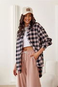 Chemise manche longue Roco Fashion surchemise carreaux haut court pantalon ample casquette beige femme mode été