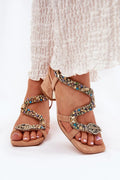 Sandales à talons aiguille élégantes en daim écologique avec cristaux serpent motif femmes soirées cérémonies